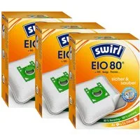 Swirl Staubsaugerbeutel EIO 80 EcoPor® für EIO Quigg Thomas 3er-Pack 12 Beutel, passend für EIO Quigg Thomas, 12 St.