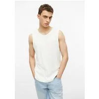 s.Oliver Muskelshirt T-Shirt Ripp-Top aus Baumwollmix mit Crew Neck