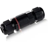 V-TAC LED Gartenleuchte Kabelverbinder Kabelverbindungs-Box Verbindungsmuffe Außenbereich, Ø27 x 68 mm, IP68, bis 3 Pole Gesamtdicke 4-6,5mm & 1-4mm je Pol