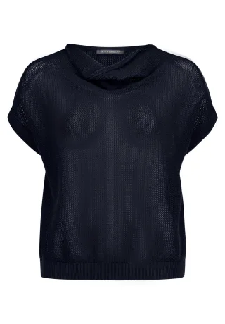 Betty Barclay - Lochstrick-Pullover dunkelblau - Gr. - 38