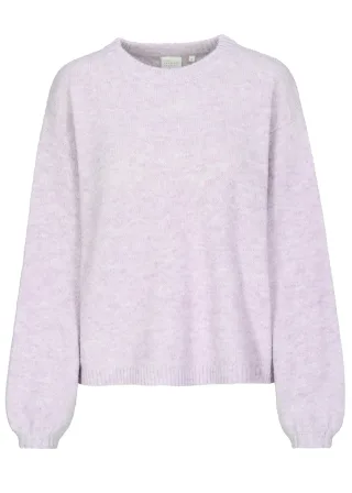 THE FASHION PEOPLE - Cloud Knit Pullover lavender blush mel. - Gr. - L