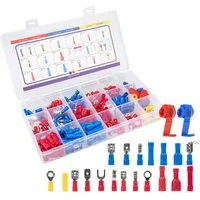 alca Kabelverbinder-Sortiment Kabelschuhe SET 220 Stk. elektr. Steckverbinder Löt. Quetschverbinder, 220-tlg.