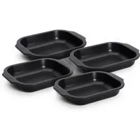WOLL Auflaufform Roast it!, Aluminium, (4-St), Antihaftbeschichtet