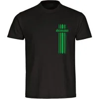 multifanshop T-Shirt Herren Mönchengladbach - Streifen - Männer