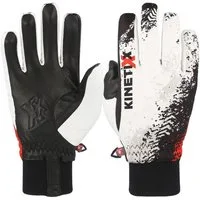 Kinetixx Winter-Arbeitshandschuhe Extra warmer Winterhandschuh Merusa, KinetiXx (in weiß mit Muster) Wasserabweisend, Atmungsaktiv, Kälteschutz, Winddicht, Touchscreen