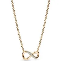 Pandora Gliederkette 368821C01-50, für Damen Funkelnde Unendlichkeit Goldfarben