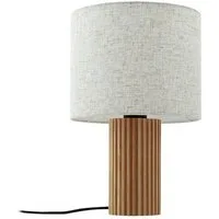 Lindby Tischleuchte Kimiko, Holz IP20, 1 x 15 W LED