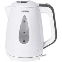 Mesko Wasserkocher MS 1261 grey, Kunststoff, 1,7 Liter, elektrisch, weiß, grau, 360 Grad drehbar