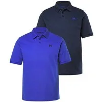 Men Plus Poloshirt Poloshirts 2er-Pack Basic Piqué Halbarm
