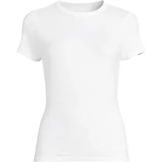Kühlendes Rundhals-Shirt in Plus-Größe für Damen, Damen, size: plus, Weiß, Elasthan/Viskose-Mischung, by Lands' End