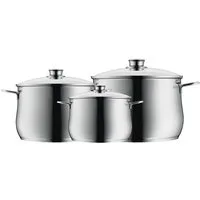 WMF Topf-Set Diadem Plus Topfset 3-teilig, Cromargan Edelstahl, (3-tlg)