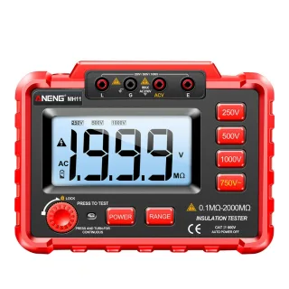 ANENG MH11 Insulation Earth Resistance Tester Digital Ground Resistance Meter Ohm Voltage Tester Megohmmeter