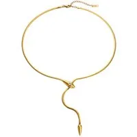 Medusa Accessoires Y-Kette Medusa Edelstahl Halskette