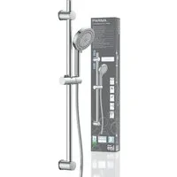 Eisl Stangenbrause-Set, Höhe 72,5 cm, 8 Strahlart(en), Duschkopf mit Schlauch und Halterung, Handbrause mit 8 Funktionen
