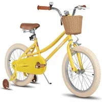 JOYSTAR Kinderfahrrad 12/14/16/18/20 Mädchenfahrrad für 2-13 Jahre alte Kinder, 12" 14" 16" Kinderfahrrad mit Stützrädern & Korb, 20 Zoll mit Ständer