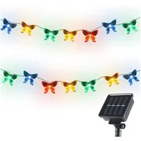 Salcar LED Solarleuchte Solarleuchten Garten Schmetterlinge Lichterkette Weihnachtsdeko, 10M 50 LED Bunt für Garten, Bäume, Terrasse, Weihnachten, Partys