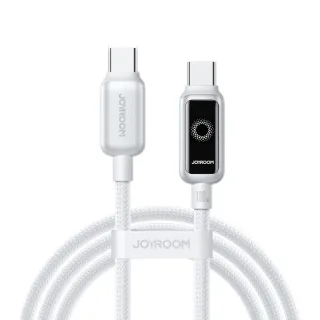 Joyroom S-A55 100W Type-C to Type-C Cable Support AI Power Off Fast Charging Data Transmission Tinned Copper Core Line 1