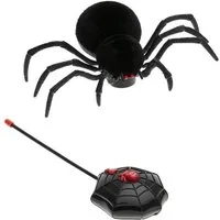 Horror-Shop Dekoobjekt Schwarze, Laufende Spinne mit Fernbedienung als Ha