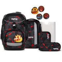 ergobag Schulranzen Schulranzen-Set PACK TaekBärdo 6-teilig (6-teilig), ergonomisch, ab 1. Klasse, Your-Size-System