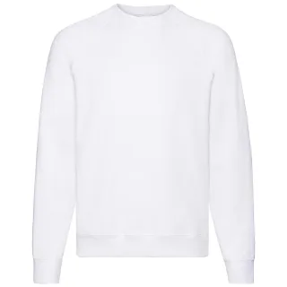 Fruit of the Loom - "Classic" Sweatshirt für Herren Raglanärmel (Weiß)