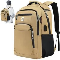 OKWISH Laptoprucksack Laptop Rucksäcke Schulrucksack Wasserbeständig Laptoptasche (Uni Tasche Businessrucksack Sportrucksack, Backpack mit Laptopfach, Anti-Diebstahl, mit USB-Anschluss), Herren Damen Jungen Teenager Arbeit Business Freizeit Reisen
