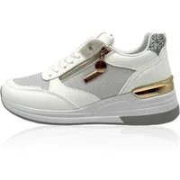 Nowaland Modische Damen Freizeitsneaker mit Zierdetails und Reißverschluss Sneaker Modisches Design, leichte Plateausohle und dekorative Details