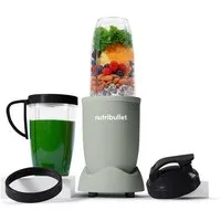 nutribullet Standmixer Pro NB907MAJD - kompakter Mixer, 900W, 2 Mixbecher (700+925ml), Jade, 900 W, Drücken, drehen, mixen, starker Motor,Becher+Zubehör spülmaschinenfest