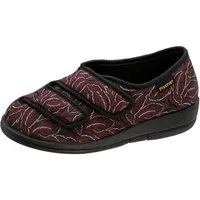 Fischer-Markenschuh Dora Hausschuh zum Schlupfen, Microstretch, Weite H, Kettverschlüsse