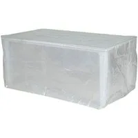 Fachhandel Plus Gartenmöbel-Schutzhülle Komfort Schutzhülle für rechteckige Gartentische 180x100x75 cm, wasserabweisend, robust, platzsparend