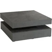 FORTE Couchtisch, mit Funktion, drehbare Tischplatte, Breite ca. 78x78 cm