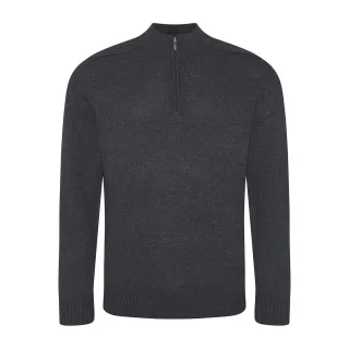 Ecologie - "Wakhan" Sweatshirt für Damen, mit kurzem Reißverschluss, Nachhaltig (Holzkohle)