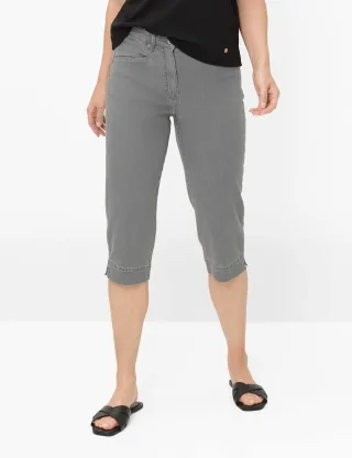 Raphaela by Brax Damen Jeans Style CAREN CAPRI, dunkelgrau, Gr. 50
