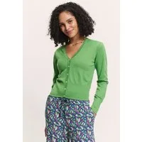 Tranquillo Strickjacke Strickjacke Linaa aus Bio-Baumwolle GOTS-zertifizierte Bio-Baumwolle, verspielte Zierkante