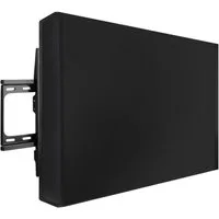 LuxusKollektion Schutzplane TV Abdeckung Outdoor Wetterfest Schwarz 132x84x14cm 50 - 52 zoll