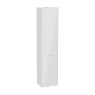 VitrA New Integra Square Hochschrank mit Wäschekorb 40 x 35 x 180 cm (BxTxH) Weiß Hochglanz,80309 80309