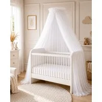 Baby Fancyroom Betthimmel Betthimmel aus 12 Meter Tüll aus 1. Klasse für Kinderbett Gitterbett, Himmel für Babybett Kinderbett