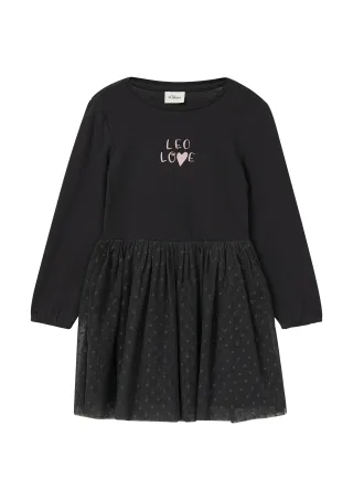 s.Oliver - Kleid schwarz - Gr. - 110