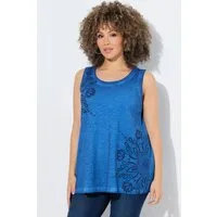 Ulla Popken Longtop Top Mandalas A-Linie Rundhals ärmellos