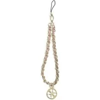 Guess Handykette Anhänger Handy-Anhänger rosa Kette goldfarbig Metall