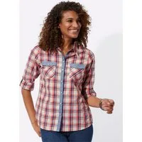 Witt Klassische Bluse Karo-Bluse Langarm