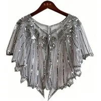 Zaewry Modeschal Stola Damen Festlich Schal Cape Schultertuch Ärmellos Bolero, Strickjacke für Hochzeit Braut Abendkleid Brautkleid Sommer