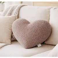 BABEES Dekokissen DEKOKISSEN Boucle Kuschelkissen Herz Wolke GROß 40x25, XXL 60x35 cm, Wolkenkissen Deko Kissen Geschenk Baby Kinderzimmer Babyshower