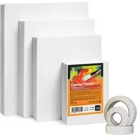ESENG Leinwand zum Bemalen, MASTER CP-32, 100% Baumwolle, 3mm dick, Mix-Size