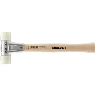 HALDER BASEPLEX - Schonhammer mit Zinkdruckguss - Gehäuse und Holzstiel, Nylon - 3908.030