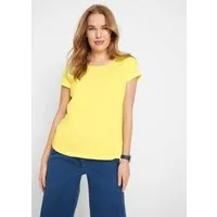 bonprix T-Shirt (1-tlg) lockere, figurumspielende Passform, Kurzarm, Rundhalsausschnitt