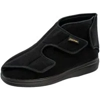 Fischer-Markenschuh Ortho Hausschuh 3 Klettverschlüsse, Weite K, Frotteefutter