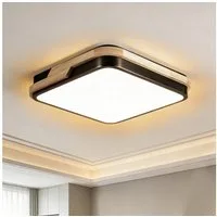 BlingBin LED Deckenleuchte 25/30 W, Warmweiß, 3000 K, Holzoptik, Deckenlampe für Innenbereich, 2500LM, LED fest integriert, Warmweiß, Naturholz Ceiling Light Für Wohnzimmer, Küche, Schlafzimmer