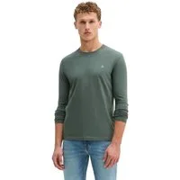 Marc O'Polo Langarmshirt mit dezentem Logo-Print vorne