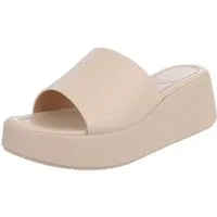 Ital-Design Plateausandal mit Cut-Out und gepolsterter Sohle Plateausandaletten (91512309) Keilabsatz/Wedge Keilsandaletten in Beige