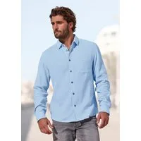 Beachtime Langarmhemd Regular fit Langarm, Freizeithemd aus Musselin-Ware